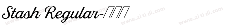Stash Regular字体转换
